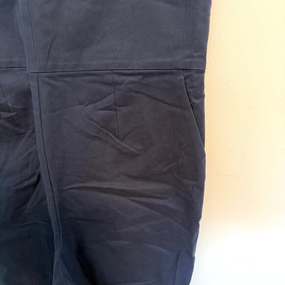 Everlane The Structured Cotton Jumpsuit In Navy Blue Size 8 New - Picture 6 of 12